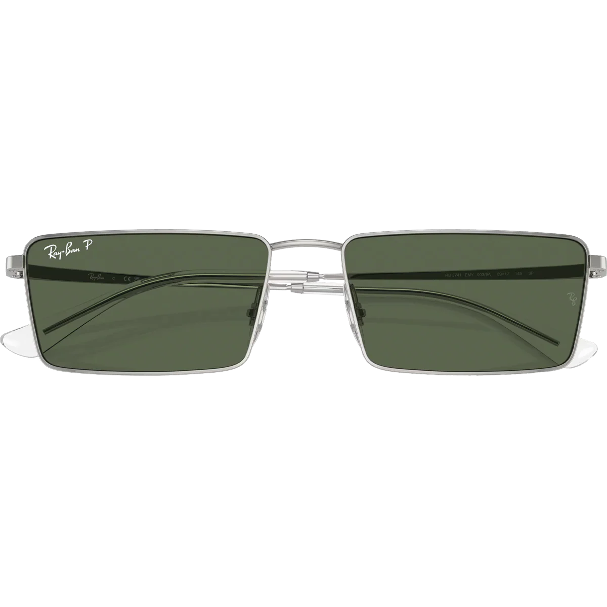 Emy Bio-Based - Polished Silver/Dark Green