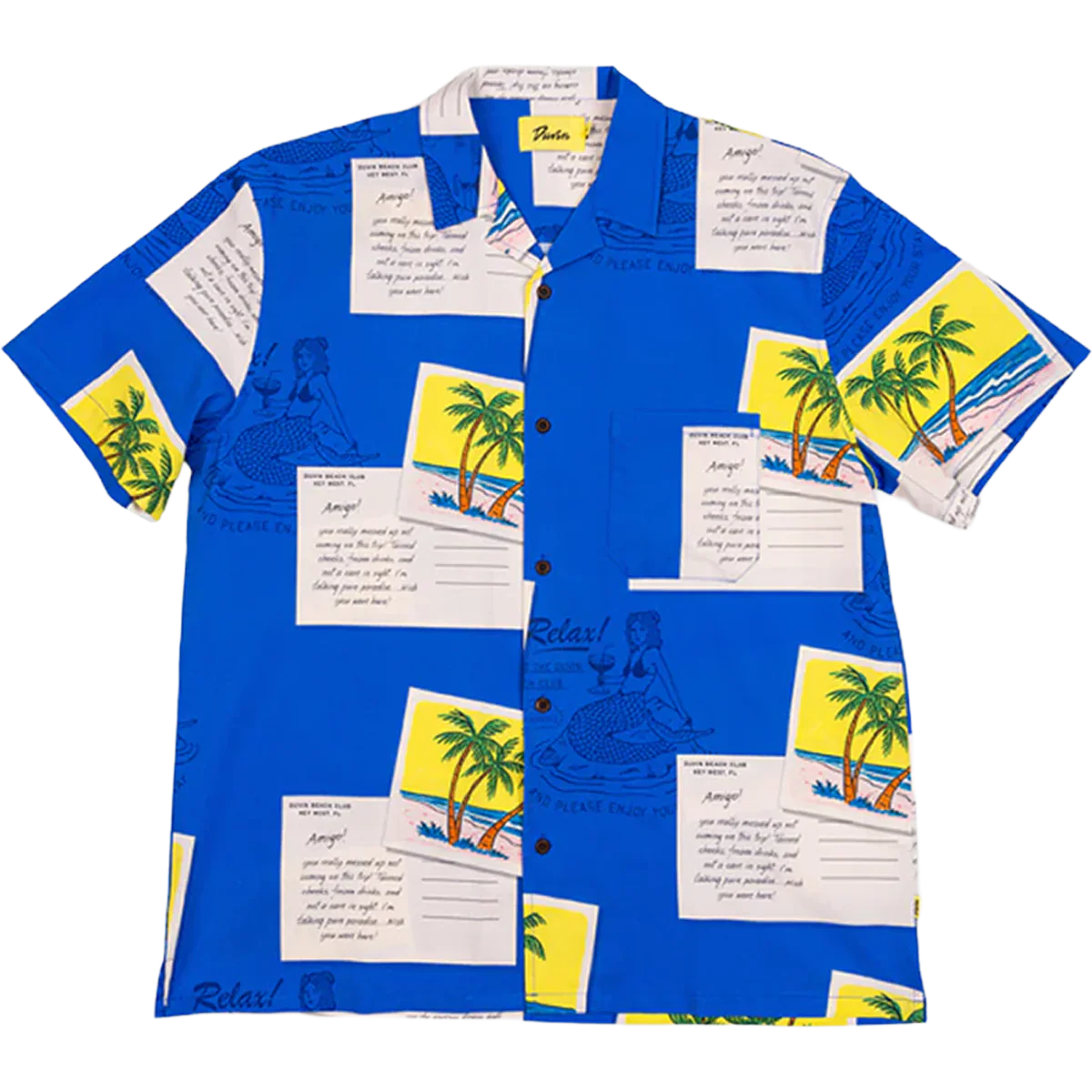 Men's From Vacation Stretch Button Up