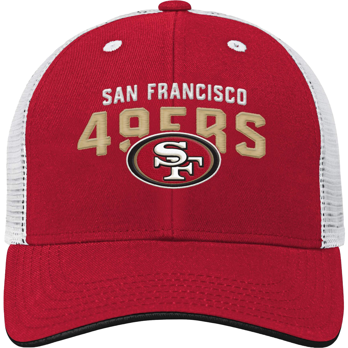 Youth 49ers Core Lockup Meshback Adjustable Hat - Image 2